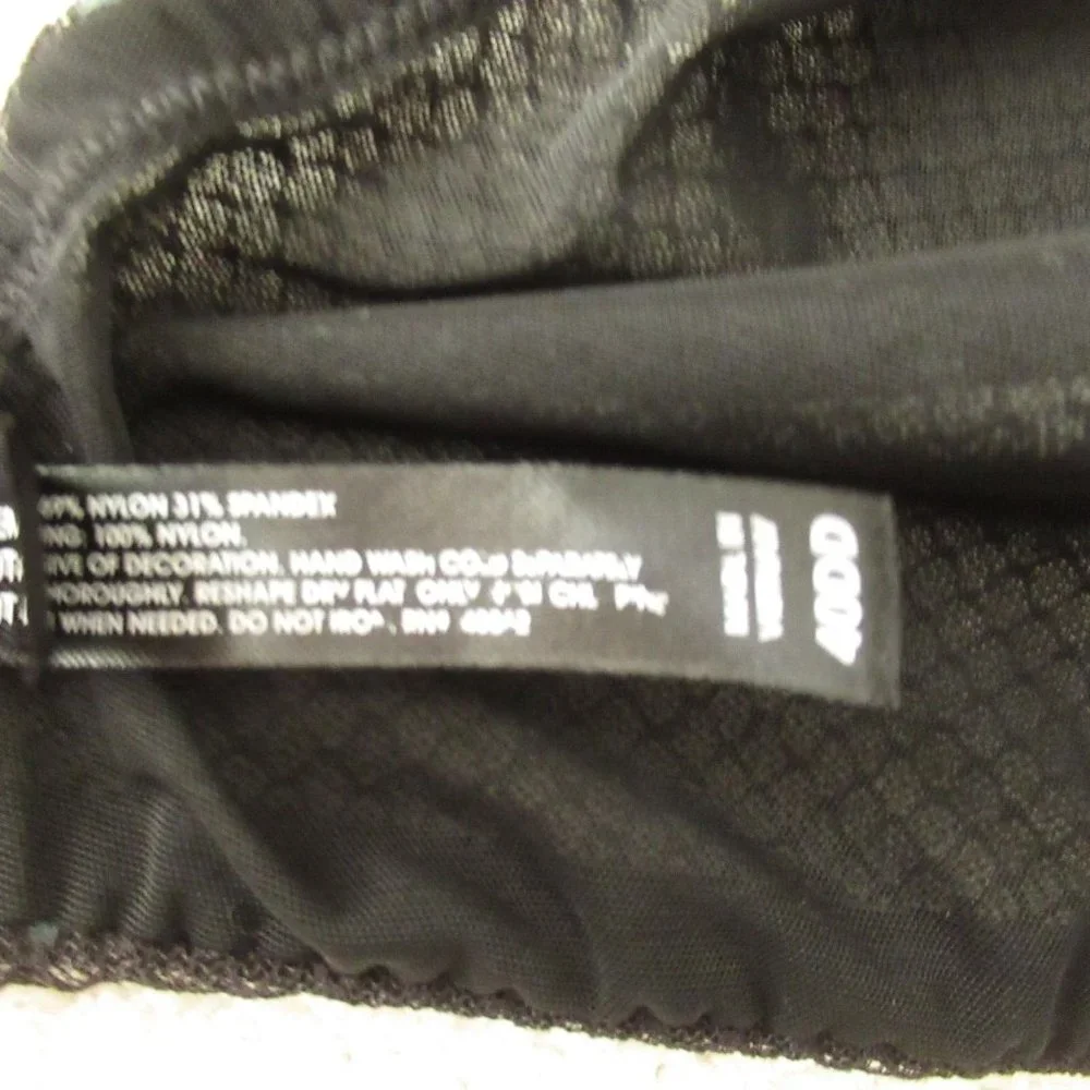 Torrid Curve Bra 40DD Black Blue Polka Dot Underwire Padded Plus Size - Picture 8 of 8